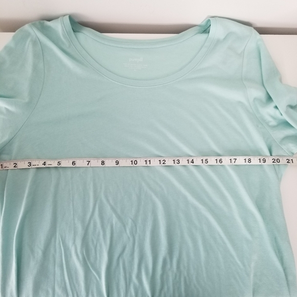 NWT J. Jill Pure Jill Ballet Sleeve A Line Tunic Size XL Eggshell Blue Stretchy - Picture 7 of 11